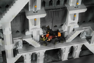 Illustration for article titled The Gates of Lonely Mountain Made From 55,000 LEGO Pieces